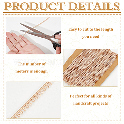 10 ярд полиэстеровой кружевной отделки пико&nbsp;SENE-WH0003-42A