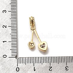 Латунные микро проложить кубического циркония подвески&nbsp;KK-K378-61G