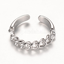 Латунные манжеты кольца перста&nbsp;LS-RJEW-T001-15P