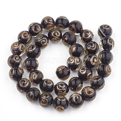 Бусины ручной работы бусины золотого песка&nbsp;X-LAMP-T006-07A