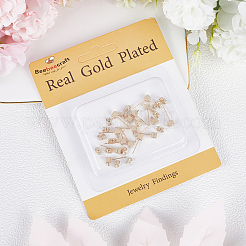 10 пара латунных сережек-гвоздиков&nbsp;KK-BBC0011-31