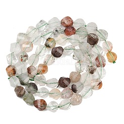 Натуральный зеленый lodolite кварц бисер пряди&nbsp;G-P611-C30-01