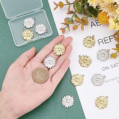 12 шт. 2-цветные подвески из нержавеющей стали 304 с вакуумным покрытием PVD&nbsp;STAS-UN0024-60