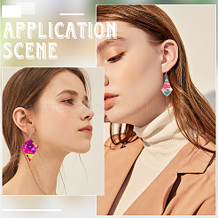 Наборы для изготовления деревянных висячих серег своими руками&nbsp;DIY-SP0005-04