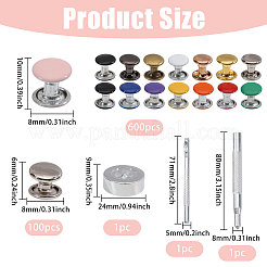 Железные заклепки для одежды&nbsp;DIY-CA0007-80