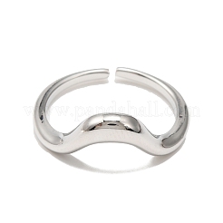 Латунная открытая манжета для женщин RJEW-F146-03P