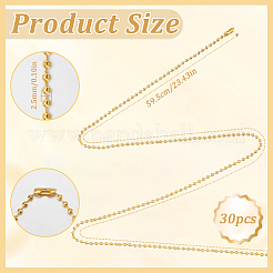 Изготовление ожерелья из 30 железной шариковой цепочки&nbsp;MAK-SP0001-08G