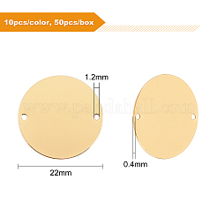 50 шт. 5 гладких латунных звена&nbsp;KK-BC0002-14