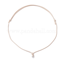 Регулируемое корейское изготовление ожерелья из вощеного полиэстера&nbsp;AJEW-JB01310-02