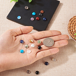 Кабошоны из натуральных и синтетических смешанных драгоценных камней&nbsp;G-TA0002-76C