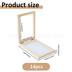 14шт прямоугольник деревянный для изготовления бумаги&nbsp;DIY-FH0010-42