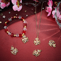 6шт латунные подвески с микропаве и кубическим цирконием&nbsp;ZIRC-BBC0002-20