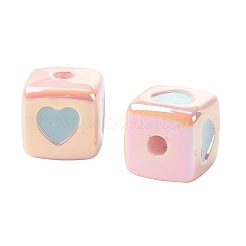 10 шт. непрозрачные акриловые эмалевые бусины&nbsp;ACRC-FS0001-02E