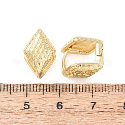 Серьги-кольца из латуни в форме ромба&nbsp;EJEW-H178-06G