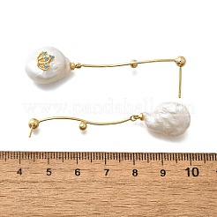 Серьги-гвоздики из латуни в форме короны&nbsp;EJEW-Z086-14G