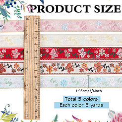 25 ярд двухцветных полиэстеровых лент&nbsp;SRIB-ME0001-05