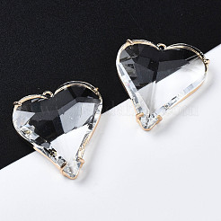 Прозрачные стеклянные подвески&nbsp;GLAA-Q088-022