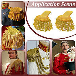 Ткань с железными эполетами аксессуары костюма&nbsp;DIY-WH0700-52A