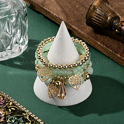 1 комплект браслетов из акрила и стеклянных бусин&nbsp;BJEW-SP0001-11