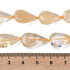 Нити из нагретых натуральных цитриновых бусин&nbsp;G-L650-H01-02