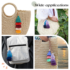 3шт 3 стиля полиэстер кисточка большие подвесные украшения&nbsp;HJEW-GO0001-16