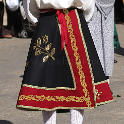 3.8 м лента в этническом стиле с утюгом/пришивкой с цветочной вышивкой и кружевной отделкой из полиэстера&nbsp;OCOR-WH0070-121B