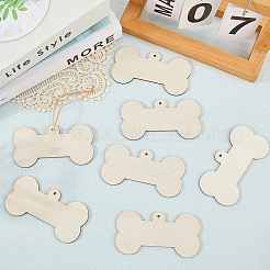 Незаконченный комплект деревянных больших подвесок&nbsp;WOOD-WH20014-003A