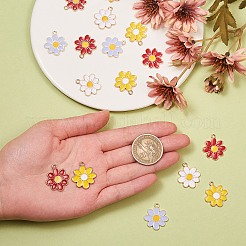 80 шт. 4 цвета экологически чистые подвески из сплава с эмалью&nbsp;ENAM-CJ0001-71