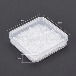 500 шт. Граненые биконусы из гальванических бусин&nbsp;EGLA-YW0001-08