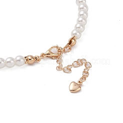 Браслеты-цепочки из латуни с прозрачным кубическим цирконием и звездчатыми звеньями&nbsp;LS-BJEW-M321-01C