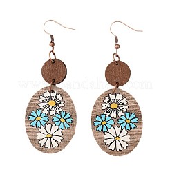 Деревянные болтающийся серьги&nbsp;FS-WGAEC85-01