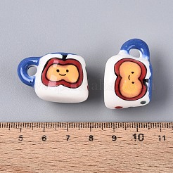 Кружка с яблоком из фарфора ручной работы&nbsp;PORC-T133-60