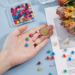 80 шт. 8-цветные плоские круглые подвески из натурального белого нефрита&nbsp;PALLOY-FH00059