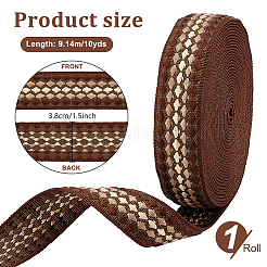 10 ярд полиэстеровой жаккардовой ленты&nbsp;OCOR-WH0101-187C