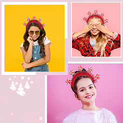 Тканевые леденцы резинки для волос для женщин и девочек&nbsp;OHAR-WH0021-89A