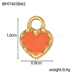 Подвески из эмалированной нержавеющей стали 304&nbsp;STAS-OY009-45G