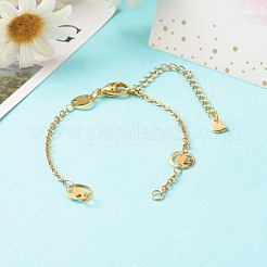 Изготовление браслетов из цепочек-улыбок из нержавеющей стали 304&nbsp;AJEW-JB01039-01