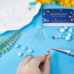 40 шт. 925 булавки с плоской головкой из стерлингового серебра&nbsp;STER-SC0001-23A