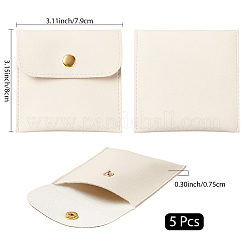 5 шт. сумки для хранения ювелирных изделий из искусственной кожи pu&nbsp;DIY-CL0001-12B