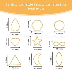 36 шт. 18 соединительных кольца из нержавеющей стали 201&nbsp;FIND-FH0006-46