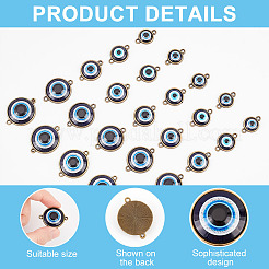 30 шт. 5 стильных пластиковых соединителя-шарма&nbsp;FIND-AR0002-83AB