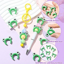 20 шт. силиконовые фокусные бусины в виде лягушачьих ушей&nbsp;SIL-CJ0002-83B