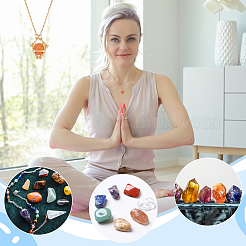 5 шт. ожерелье-мешок из нержавеющей стали 304 для изготовления самородков драгоценных камней&nbsp;NJEW-UN00007