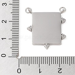 Разноцветные подвески из микропаве из нержавеющей стали с кубическим цирконием&nbsp;LS-STAS-S121-01A-P