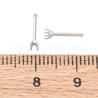 Фурнитура для сережек-гвоздиков из нержавеющей стали 304 STAS-B091-02A-01P-1