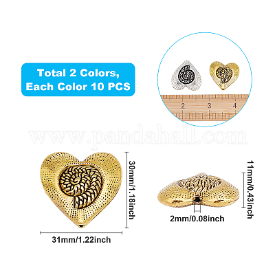 Сплавочные овальные бусины тибетского стиля &nbsp;PALLOY-FH0001-55-RS-1