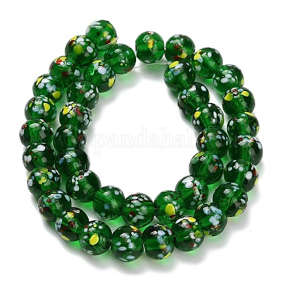 Бусы лэмпворк ручной работы&nbsp;LAMP-H071-01C-02-1