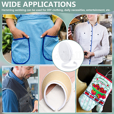 25 м хлопчатобумажной косой бейки с двойным сгибом&nbsp;OCOR-WH0070-163B-1