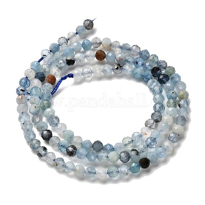 Природные Аквамарин бисер нитей&nbsp;LS-G-RM2025-A17-3mm-A-1