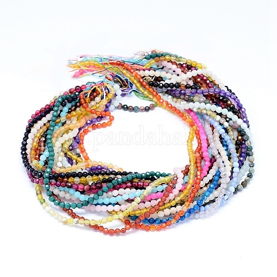 Граненые естественно агат бисер пряди&nbsp;G-F559-05-4mm-1